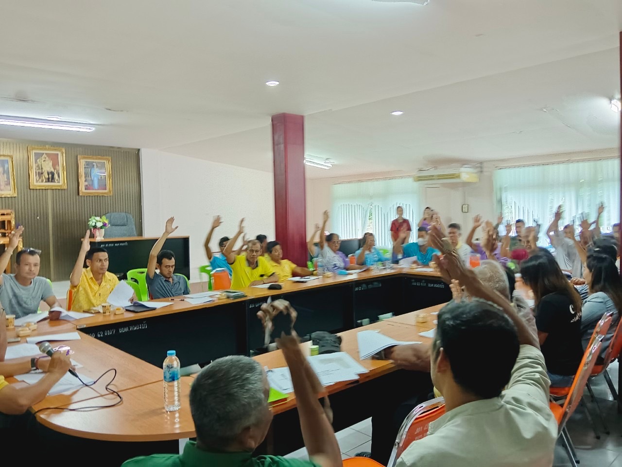 ประชุมคณะกรรมการพัฒนาองค์การบริหารส่วนตำบลหนองบัว และประชาคมตำบล